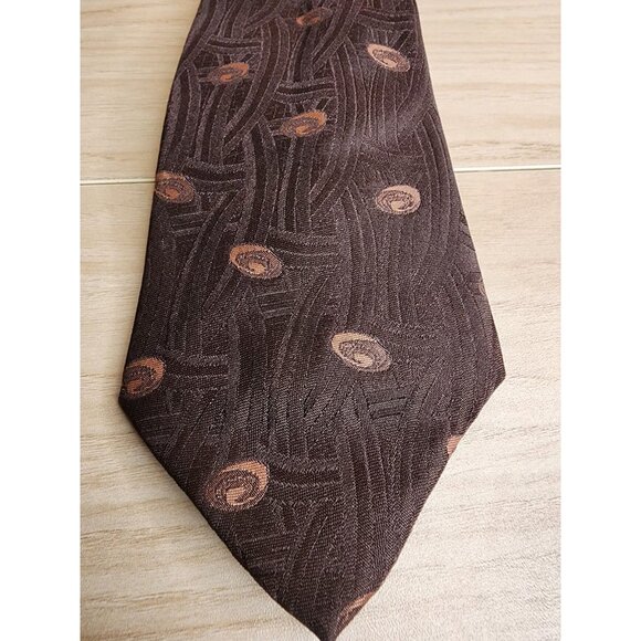 The American Edition Neck Tie Brown 95% Polyester 5% Silk Made In USA - Picture 3 of 7